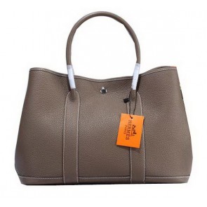 Cheap Hermes Garden Party 36cm Tote Bag Grainy Leather Grey PY1384ZZ98