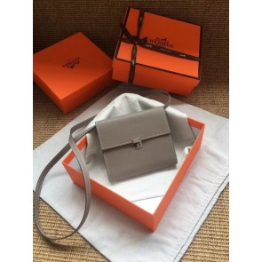 Hermes Clutch Epsom calfskin H0589 grey PY753fr81