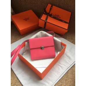 Hermes Clutch Epsom calfskin H0589 rose PY750Ul96