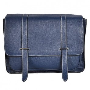 Hermes Steve 32CM Mens Bag Clemence Dark Blue PY1971lV14