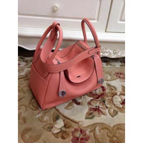 High Quality Hermes Lindy 30CM Original Leather Shoulder Bag HLD30 Pink PY1252Es35