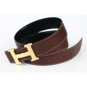 Imitation AAA Hermes Belt Lizard Leather HB5326 Brown PY3782Xy49