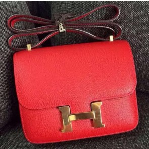 Replica Hermes Constance Bag Calfskin Leather H9999 Red PY984Hd81