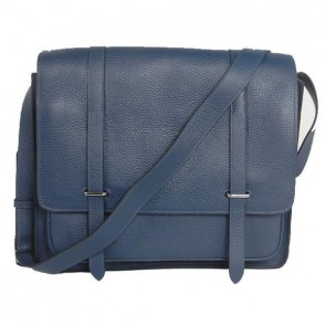 Replica Top Hermes Steve 35CM Messenger Bag Clemence Leather Dark Blue PY1965of41