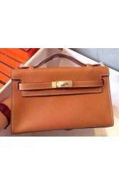 Best Replica Hermes MINI Kelly 22cm Tote Bag Calfskin Leather K22 Wheat PY1035zU69