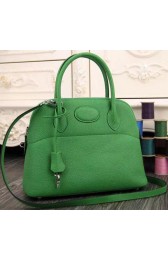 Copy Hermes Bolide 37CM Calfskin Leather Tote Bag B1004 Green PY1072nF79