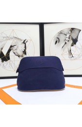 Copy Hermes Cosmetic Bag H3699 Dark Blue PY649UG71