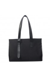 Copy Hermes Shoulder Bag Canvas & Leather H1674B Black PY1714vA83