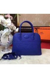 Fake Best Hermes Bolide Original Leather Tote Bag B1007 Blue PY850Nk59