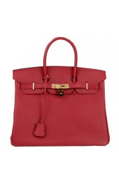 Fake Hermes Birkin 35CM Tote Bag Burgundy Original Leather H35 Gold PY1669Sq37