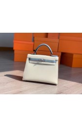 Fake Hermes Original Epsom Leather KEL2578 cream&sky blue PY336uQ71