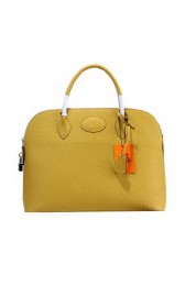 Fake High Quality Hermes Bolide 37CM Calfskin Leather Tote Bags H509084 Yellow PY1392Kf26