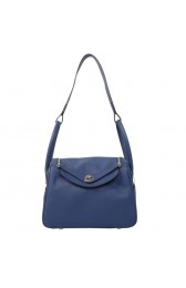 Fake Luxury Hermes Lindy 30CM Havanne Shoulder Bag RoyalBlue PY1772uE99