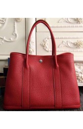 Fashion Hermes Garden Party 36cm 30cm Tote Bag Original Leather Red PY1060ur96