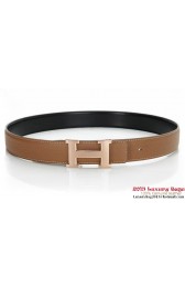 Hermes 43mm Calf Leather Belt HB107-2 PY3917Sy67