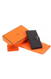 Hermes Bearn Japonaise Bi-Fold A208 Black PY2341pP61