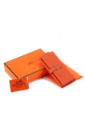 Hermes Bearn Japonaise Tri-Fold Wallet A308 Orange PY2338zS17