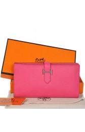 Hermes Bearn Wallet Original Smooth Leather Peach PY2289kH80