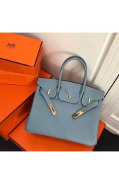 Hermes Birkin 25CM Tote Bag Original Leather H25T Blue PY580wn15