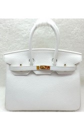 Hermes Birkin 25CM Tote Bag Original Leather H25T White PY1179oK58