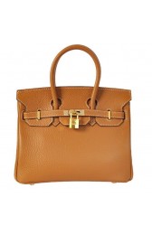 Hermes Birkin 25CM Tote Bags Togo Leather Camel Godlen PY2005Uf65