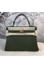 Hermes Birkin Tote Bag Original Togo Leather BK35 Deark Green PY718bR82