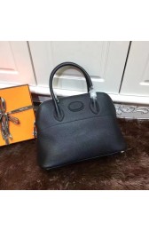 Hermes Bolide 31CM Calfskin Leather Tote Bag B3302 Black PY923hl54