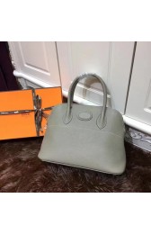 Hermes Bolide 31CM Calfskin Leather Tote Bag B3302 Grey PY922vN22