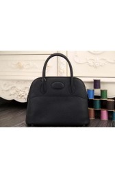 Hermes Bolide 31CM Original Leather Tote Bag Black PY1263vN22