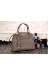 Hermes Bolide 31CM Original Leather Tote Bag Grey PY1262wn15