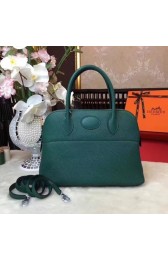 Hermes Bolide Original Leather Tote Bag B1007 Atrovirens PY848Sy67