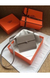 Hermes Clutch Epsom calfskin H0589 grey PY753fr81