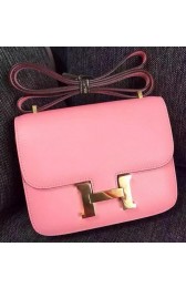 Hermes Constance Bag Calfskin Leather H9999 Pink PY986Mu87