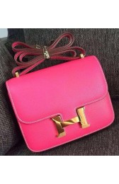 Hermes Constance Bag Calfskin Leather H9999 Rose PY982Uf65