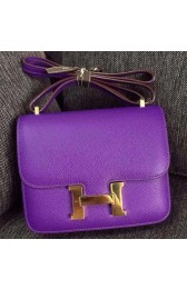 Hermes Constance Bag Calfskin Leather H9999 Violet PY977pP61