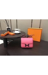 Hermes Constance Bag Original Calfskin Leather H9910 Rose PY864su78