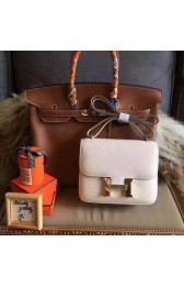 Hermes Constance Bag Original Leather H027 Offwhite PY948lV14