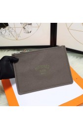 Hermes Cosmetic Bag H3700 Grey PY630Qc12