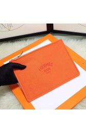 Hermes Cosmetic Bag H3700 Orange PY632Jk12