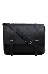 Hermes Etriviere Messenger Bag Togo Leather H1069 Black PY1758Pu45