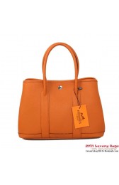 Hermes Garden Party 30CM Bag Calf Leather A1288 Orange PY1878ju23