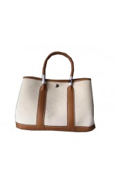 Hermes Garden Party 30CM Bag Canvas Leather H11S Wheat PY1493dC47