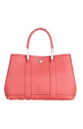 Hermes Garden Party 30cm Tote Bag Grainy Leather Pink PY1372io40