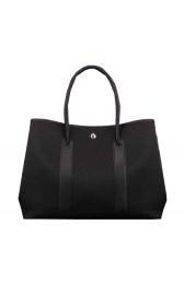 Hermes Garden Party 36cm 30cm Tote Bag Canvas Black PY1314Jk12