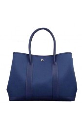 Hermes Garden Party 36cm 30cm Tote Bag Canvas Blue PY1313JV76