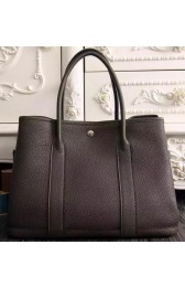 Hermes Garden Party 36cm 30cm Tote Bag Original Leather Dark Brown PY1052AZ57