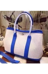 Hermes Garden Party 36cm Tote Bags Canvas HGP1927 Blue PY993eP76