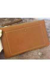 Hermes Grainy Leather Clutch H88016 Wheat PY1031io40