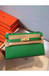 Hermes Kelly 22cm Tote Bag Original Leather KL22 Green PY941JB76