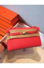 Hermes Kelly 22cm Tote Bag Original Leather KL22 Red PY944Lo54